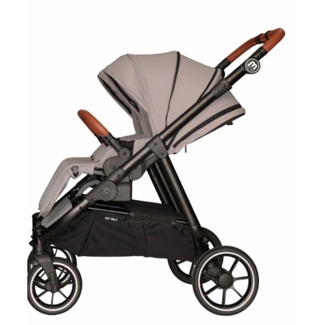 Poussette Double Baby Monsters Easy Twin 5 - River Grey