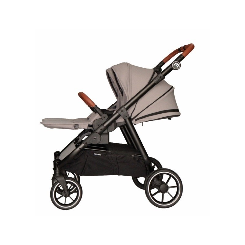Poussette Double Baby Monsters Easy Twin 5 - River Grey