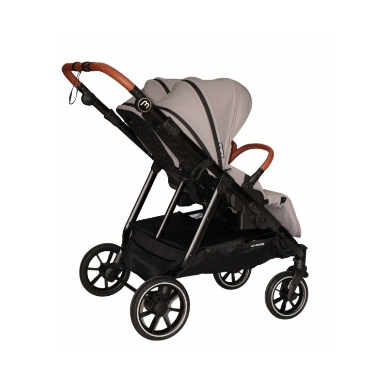 Poussette Double Baby Monsters Easy Twin 5 - River Grey