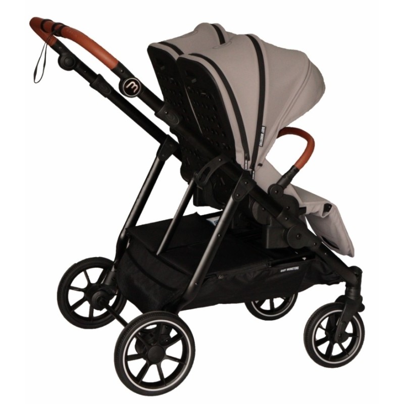 Poussette Double Baby Monsters Easy Twin 5 - River Grey