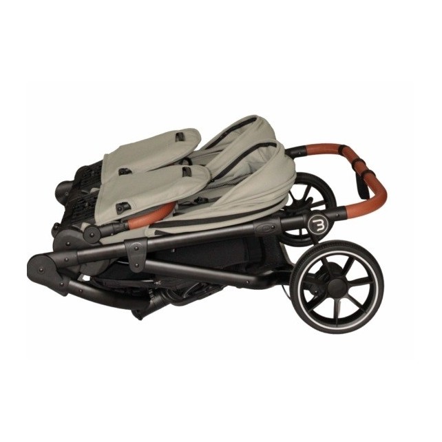 Poussette Double Baby Monsters Easy Twin 5 - Ground Green