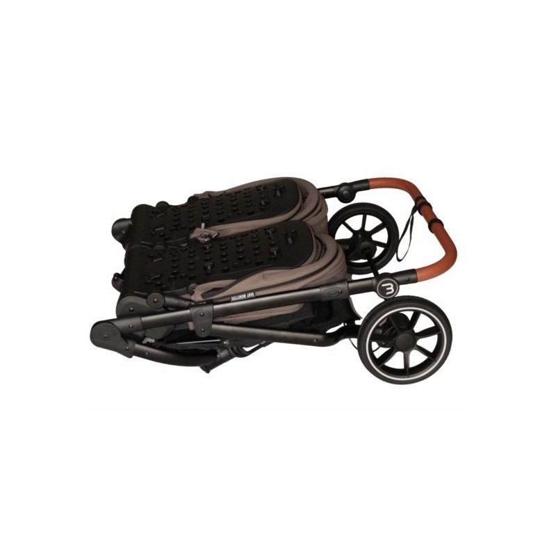 Poussette Double Baby Monsters Easy Twin 5 - Grown Brown