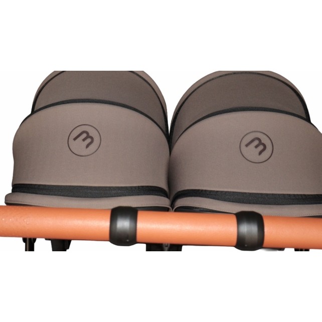 Poussette Double Baby Monsters Easy Twin 5 - Grown Brown