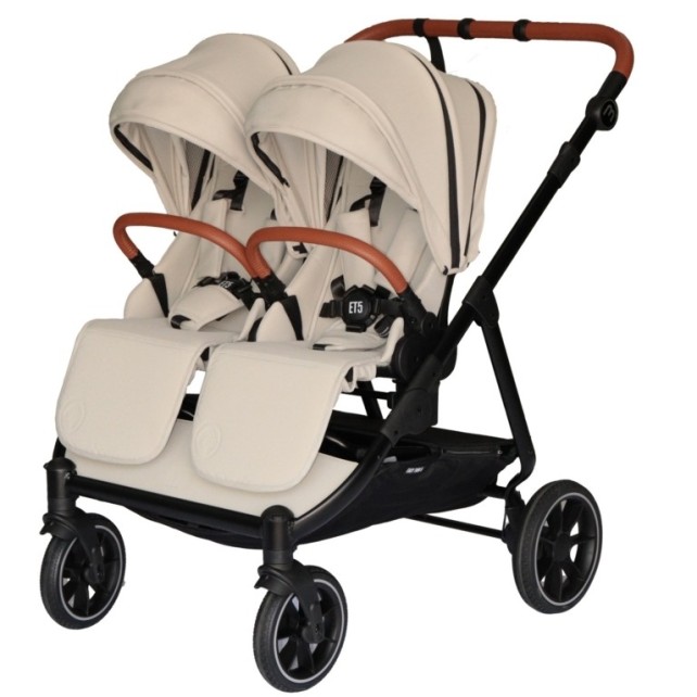 Poussette Double Baby Monsters Easy Twin 5 - Stone