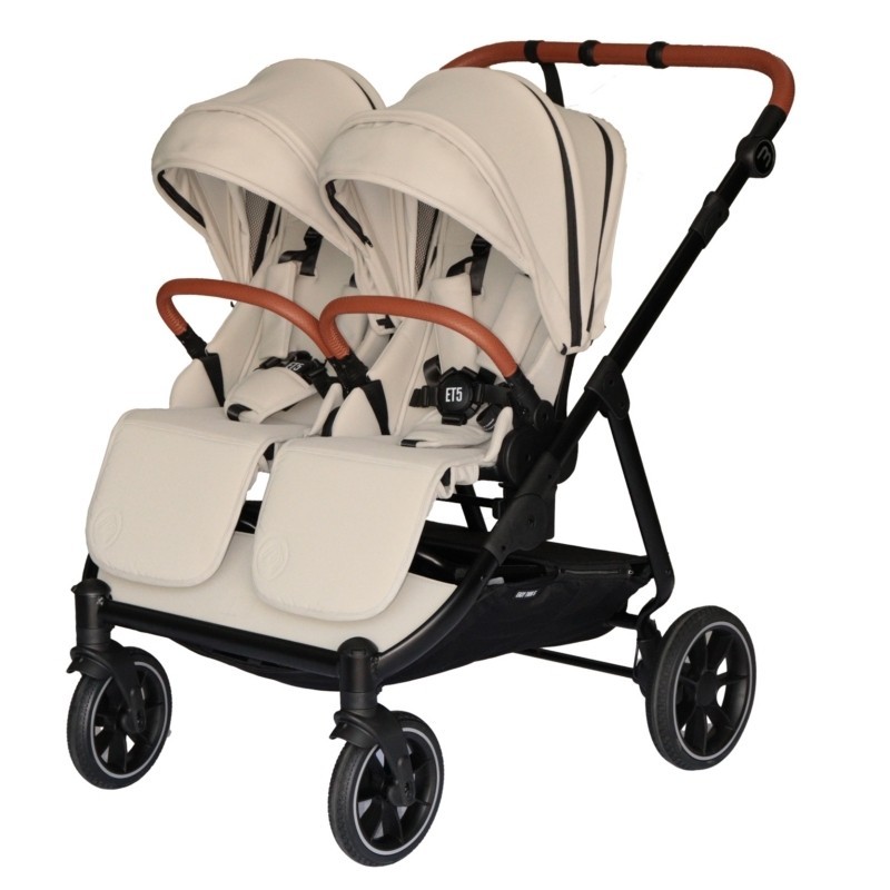 Poussette Double Baby Monsters Easy Twin 5 - Stone