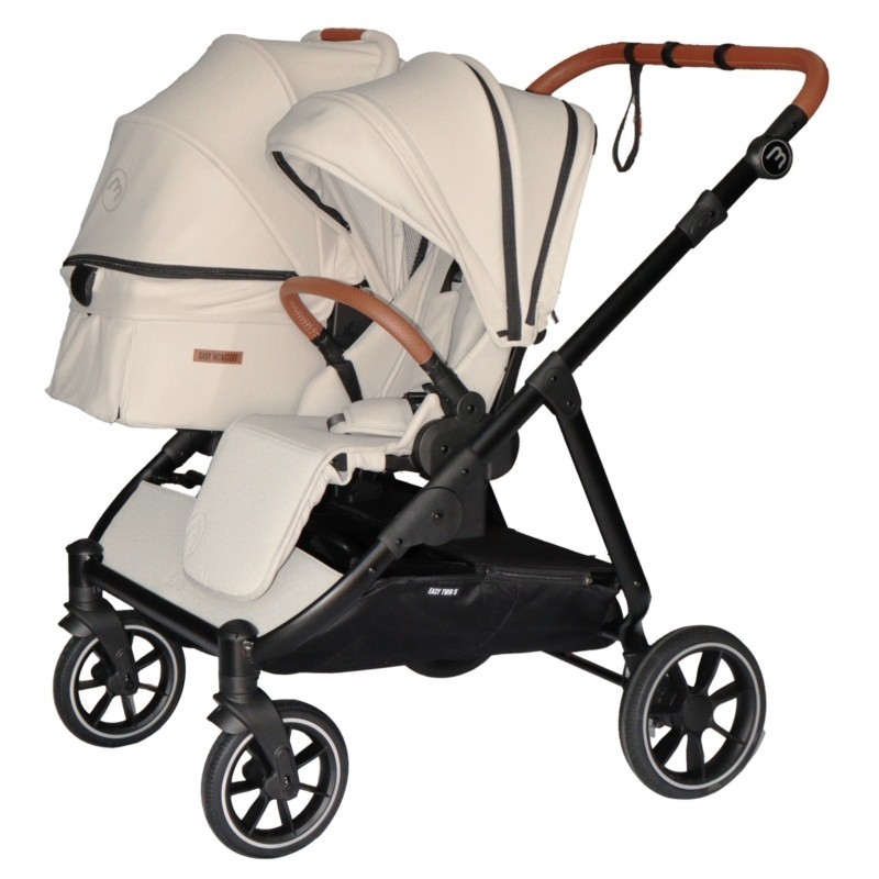 Poussette Double Baby Monsters Easy Twin 5 - Stone