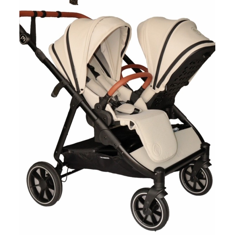 Poussette Double Baby Monsters Easy Twin 5 - Stone