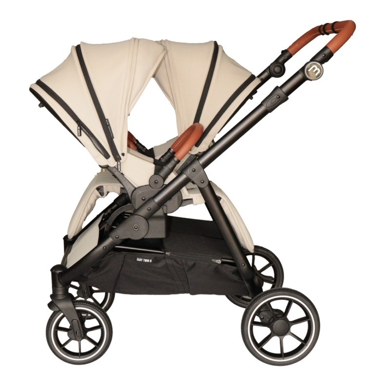Poussette Double Baby Monsters Easy Twin 5 - Stone