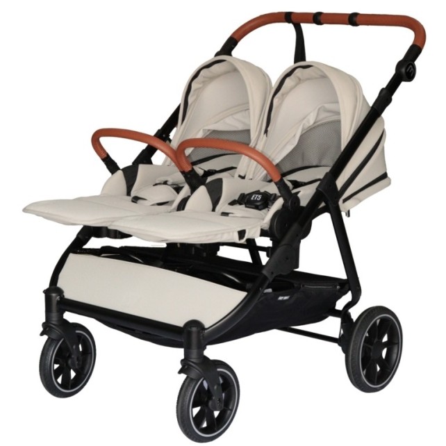 Poussette Double Baby Monsters Easy Twin 5 - Stone