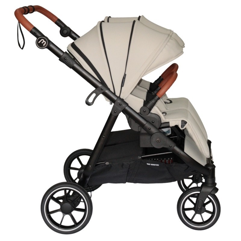 Poussette Double Baby Monsters Easy Twin 5 - Stone