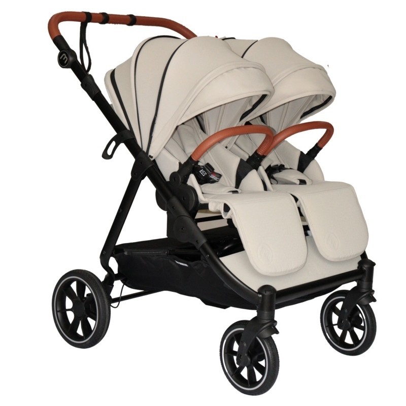 Poussette Double Baby Monsters Easy Twin 5 - Stone