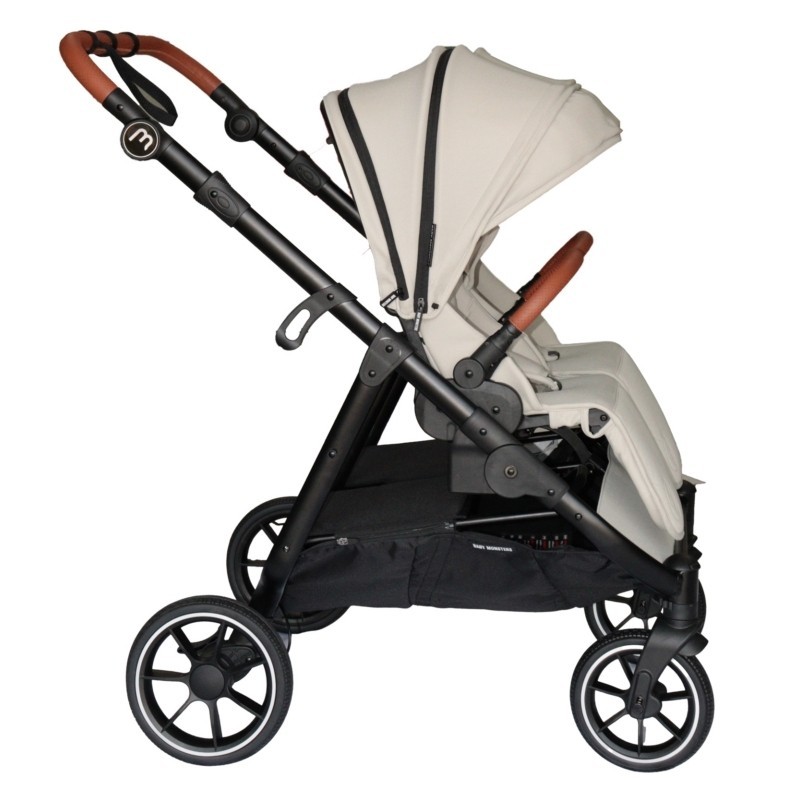 Poussette Double Baby Monsters Easy Twin 5 - Stone