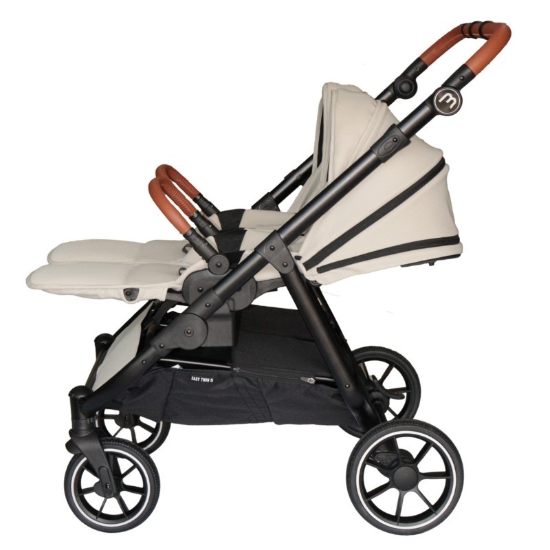 Poussette Double Baby Monsters Easy Twin 5 - Stone