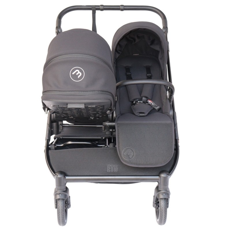 Poussette Double Baby Monsters Easy Twin 5 - Black