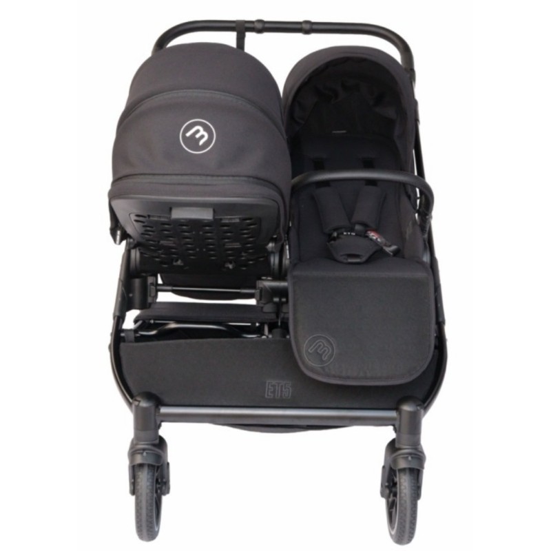 Poussette Double Baby Monsters Easy Twin 5 - Black