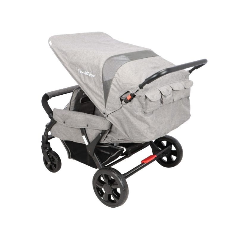 Poussette quadruple Familidoo Lidoo Star Full Grey